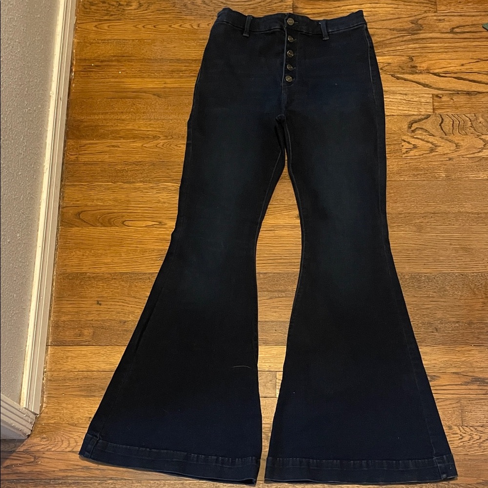 KanCan Dark Blue Flare Jeans